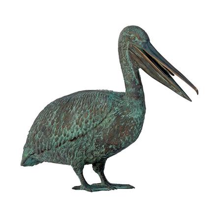 DESIGN TOSCANO Pelican Wharf Seaside Decor Cast Bronze Garden Statue PN3256